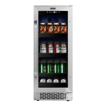 Whynter BBR-838SB 15 inch Built-In 80 Can Undercounter Stainless Steel Beverage Refrigerator