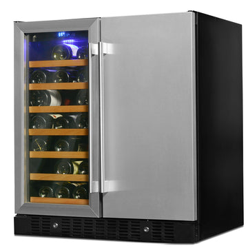 Smith & Hanks Black Glass Wine and Beverage Cooler RE100050