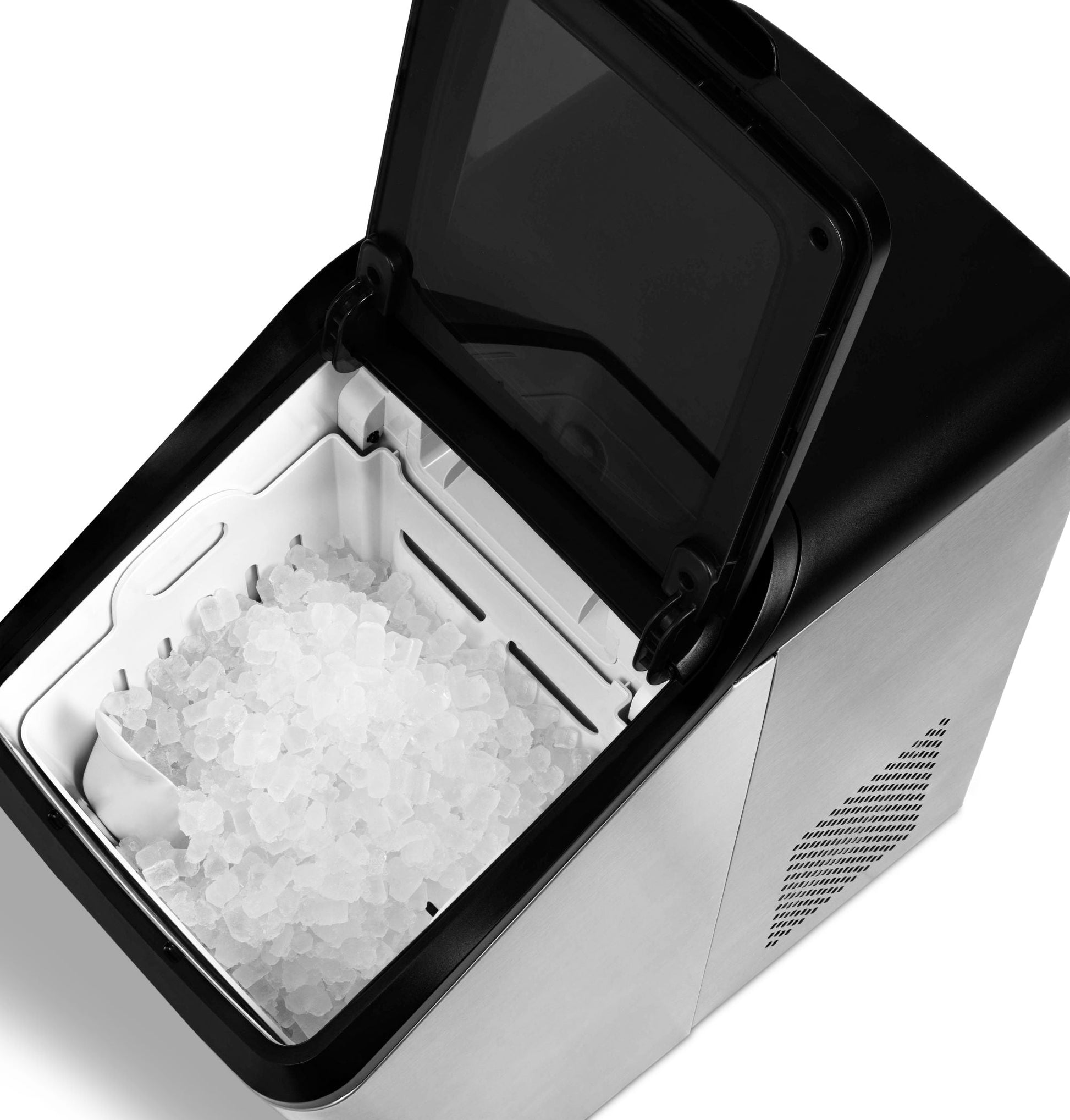 Newair 30 Lb. Countertop Nugget Ice Maker with Slim, Space-Saving Design, Self-Cleaning Function, Automatic Water Line and Refillable Water Tank, Perfect for Kitchens, Offices, Boats, and More