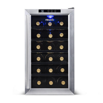 Blemished Newair 18-Bottle Stainless Steel Thermoelectric Wine Cooler