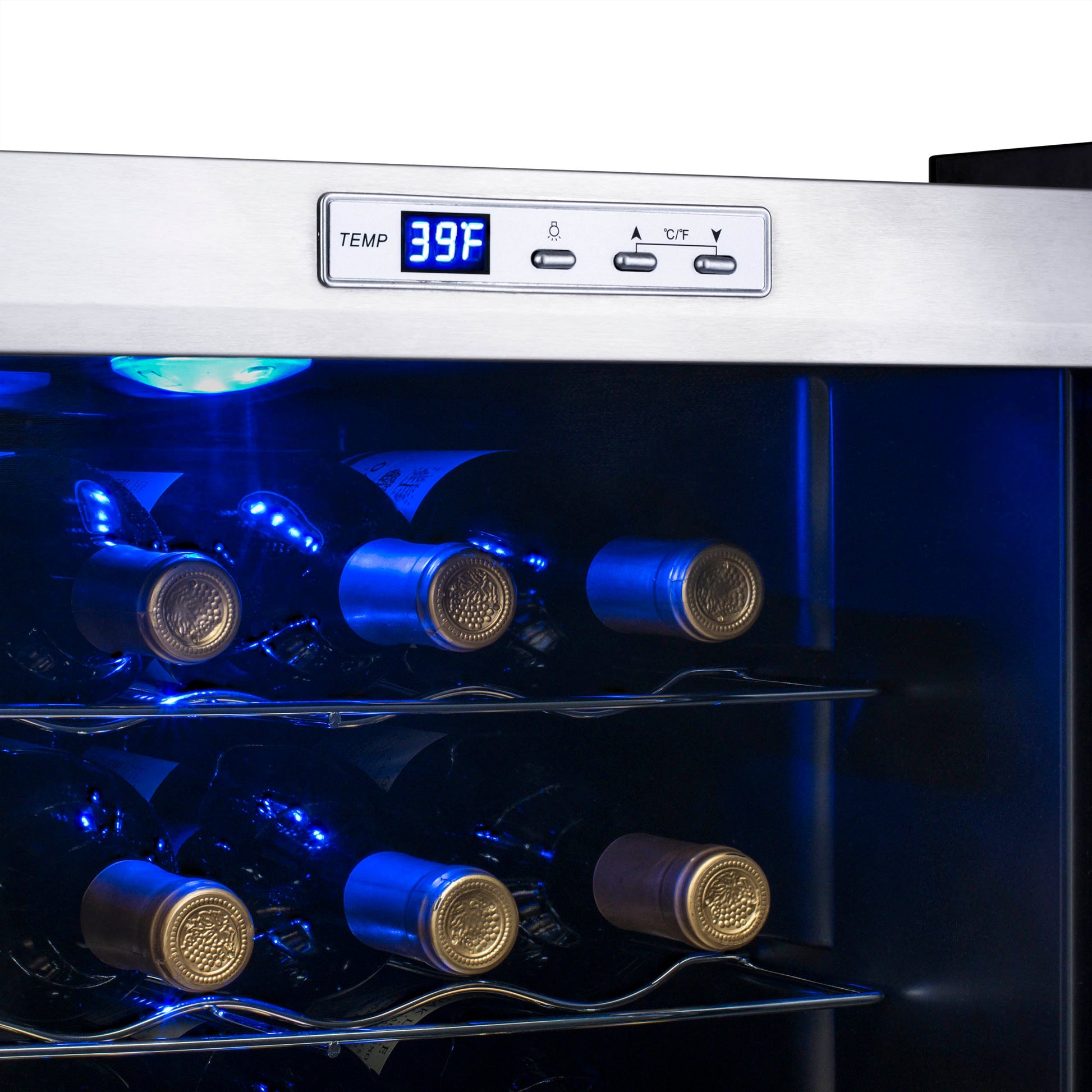 Newair Freestanding 27 Bottle Compressor Wine Fridge