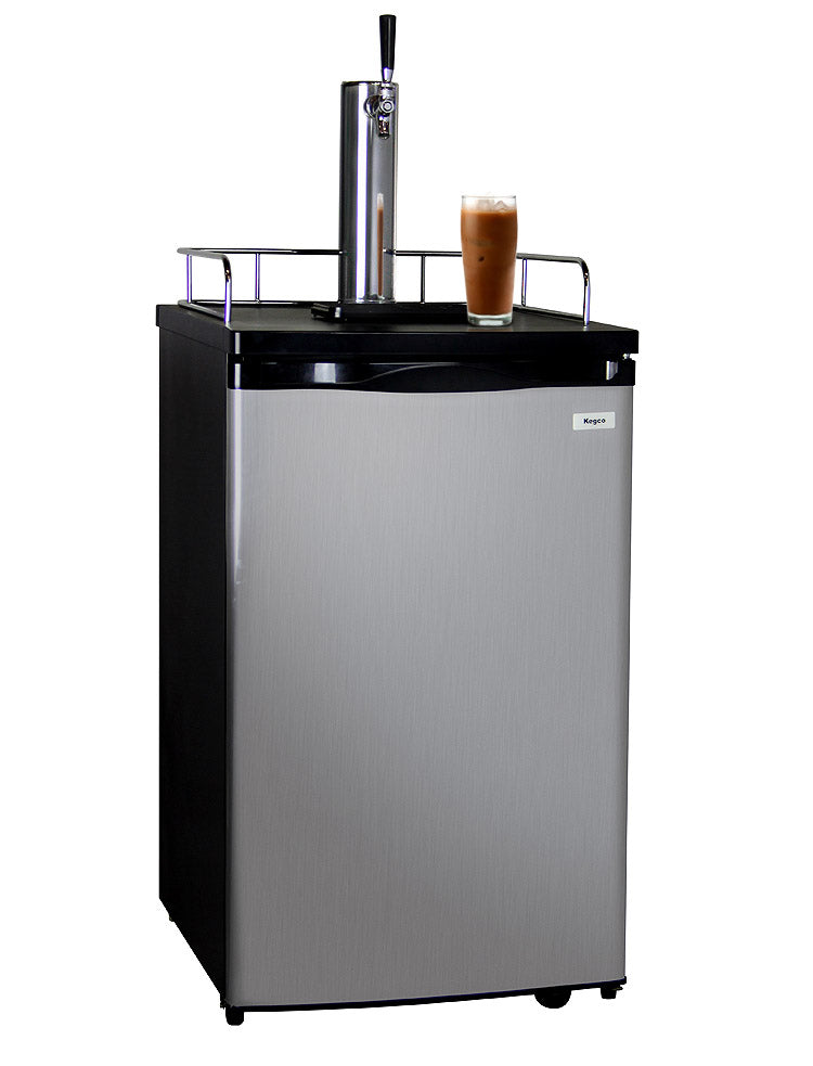 20" Wide Cold Brew Coffee Single Tap Stainless Steel Kegerator