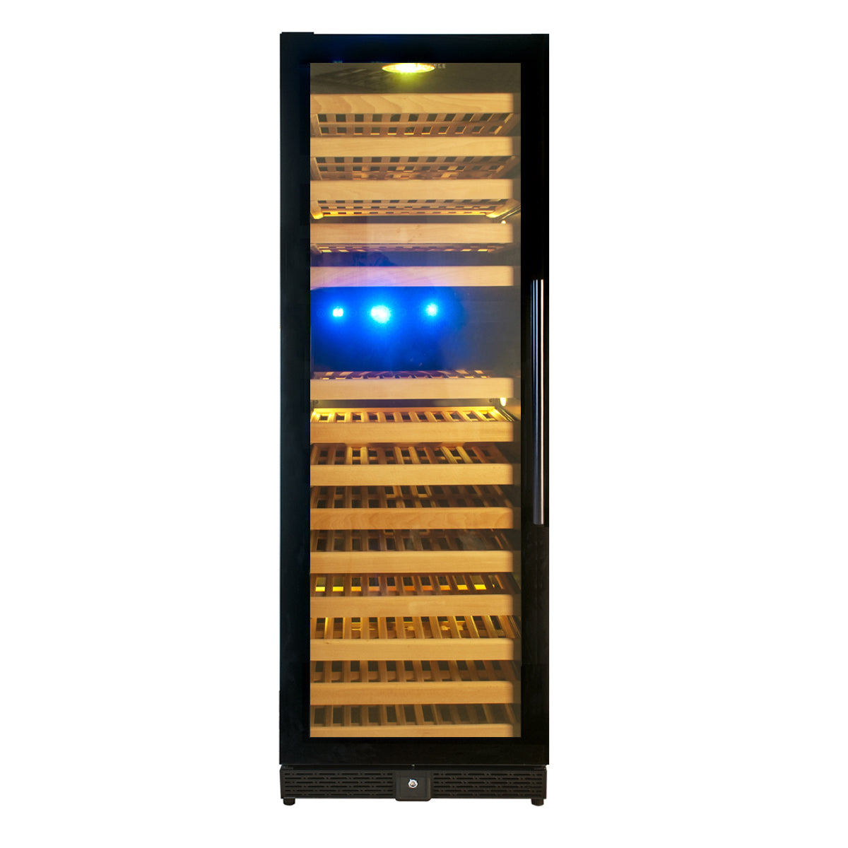 Kings Bottle-Tall Large Wine Refrigerator With Glass Door With Stainless Steel Trim ?-KBU170DX-SS RHH