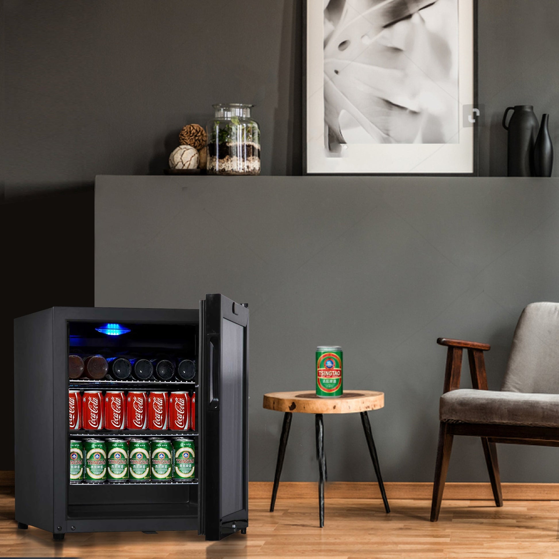 KingsBottle Display Beverage Cooler Commercial Refrigerator G80
