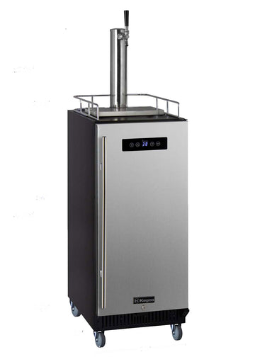 15" Wide Single Tap Stainless Steel Commercial Kegerator