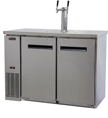 49" Wide Dual Tap All Stainless Steel Commercial Kegerator
