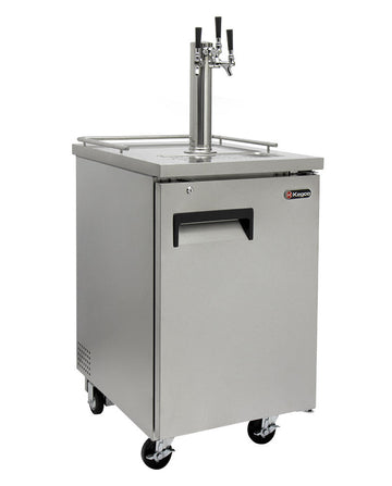 24" Wide Triple Tap All Stainless Steel Commercial Kegerator